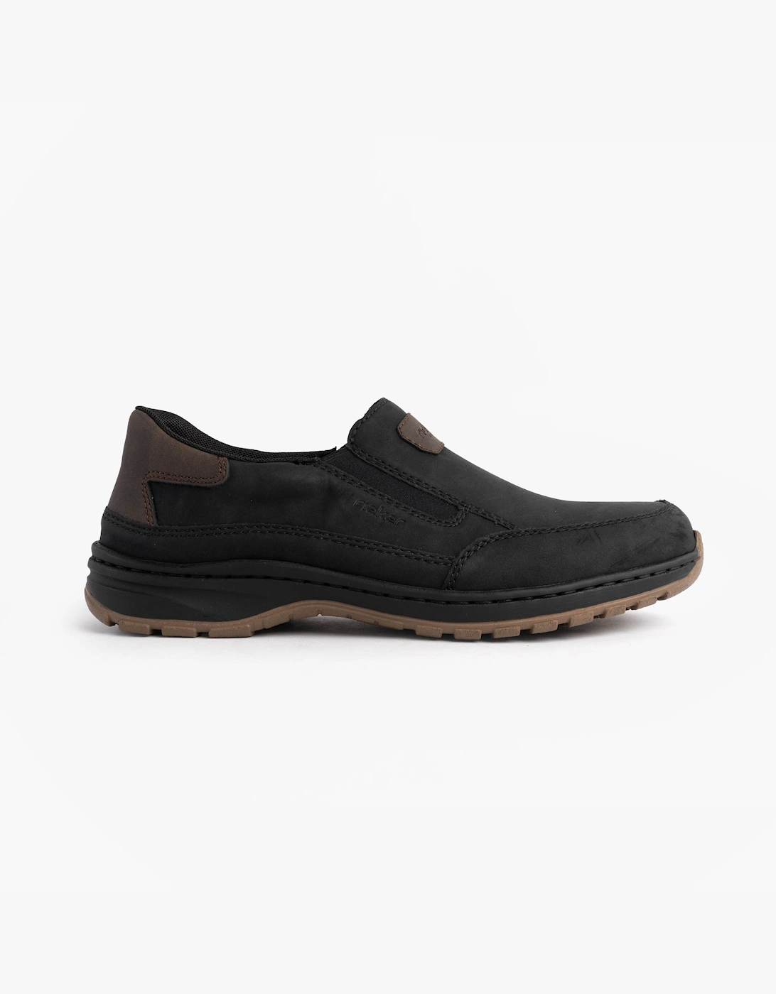 Rieker Rieker Men's 03365-00 Mens Moccasins Slip-On Shoes Black