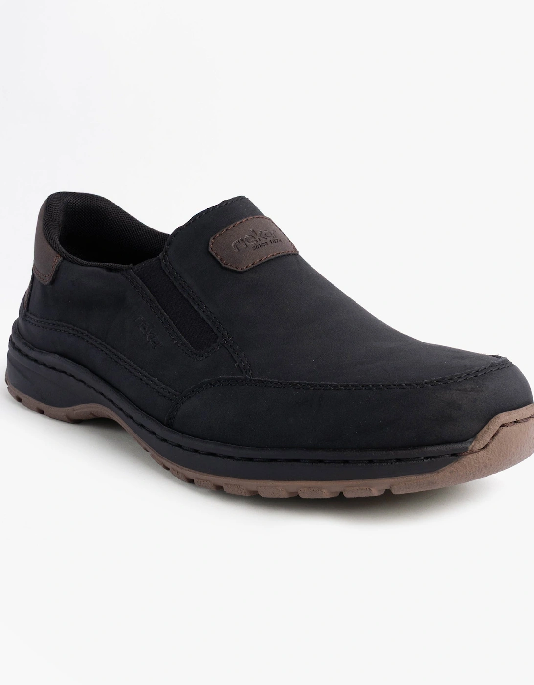 03365-00 Mens Moccasins Slip-On Shoes Black