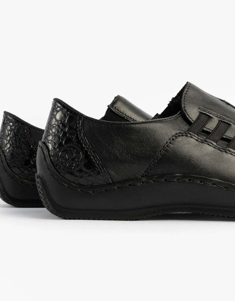 L1777-00 Celia Womens Slip-On Shoes Black