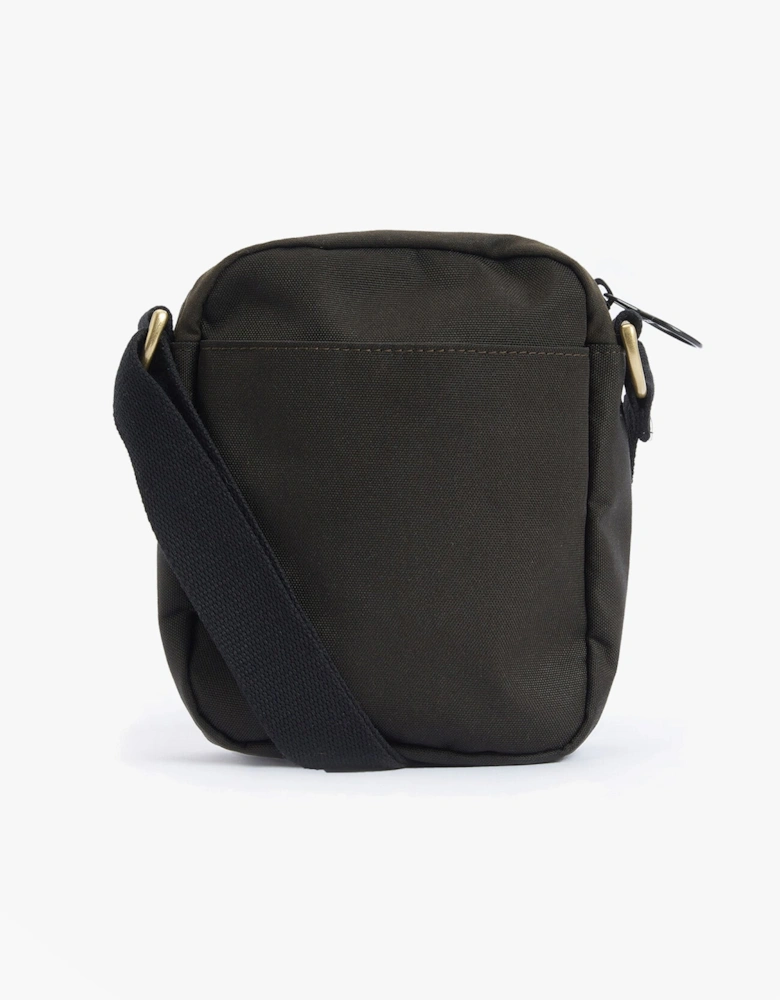 FIELD WAX Mens Crossbody Bag Olive/Black