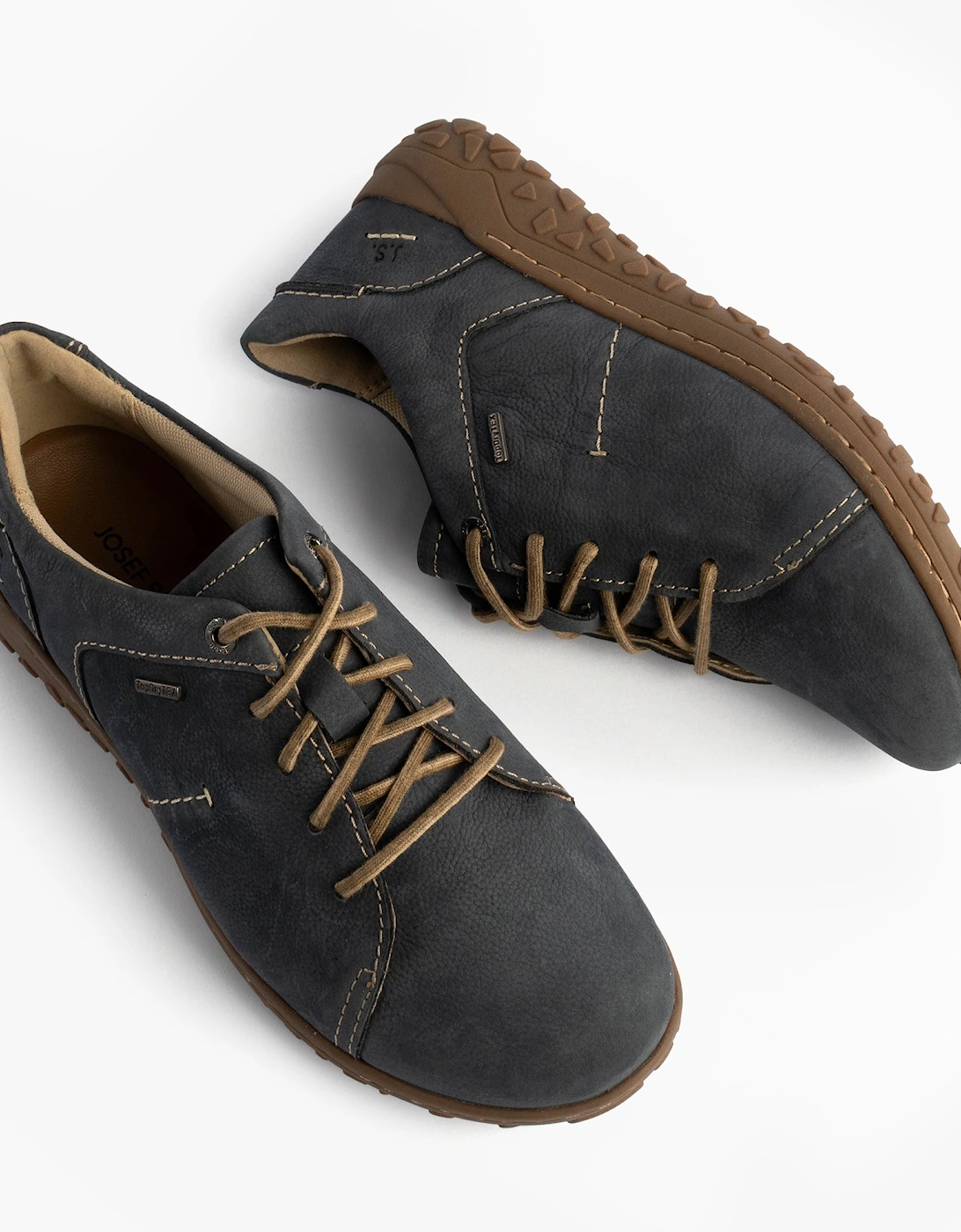 RUBY 50 Womens Lace Up Casual Shoes Indigo Blue