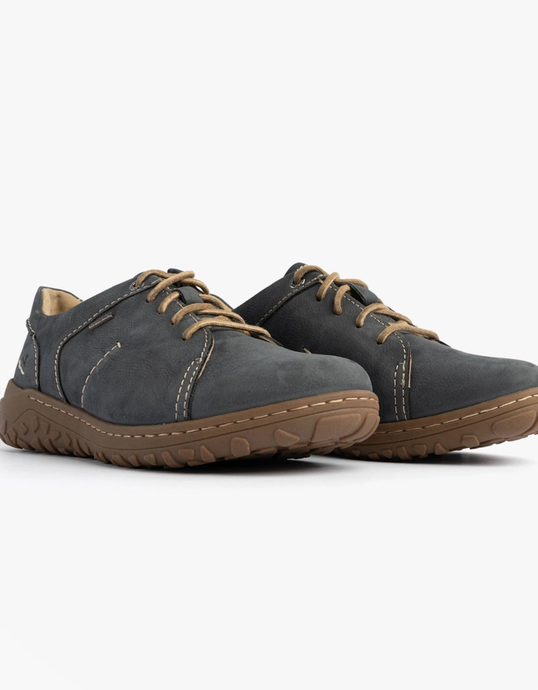 RUBY 50 Womens Lace Up Casual Shoes Indigo Blue