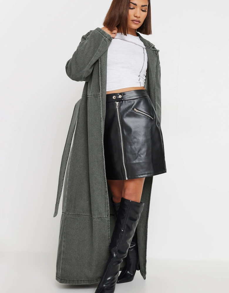 Petite Longline Trench Coat