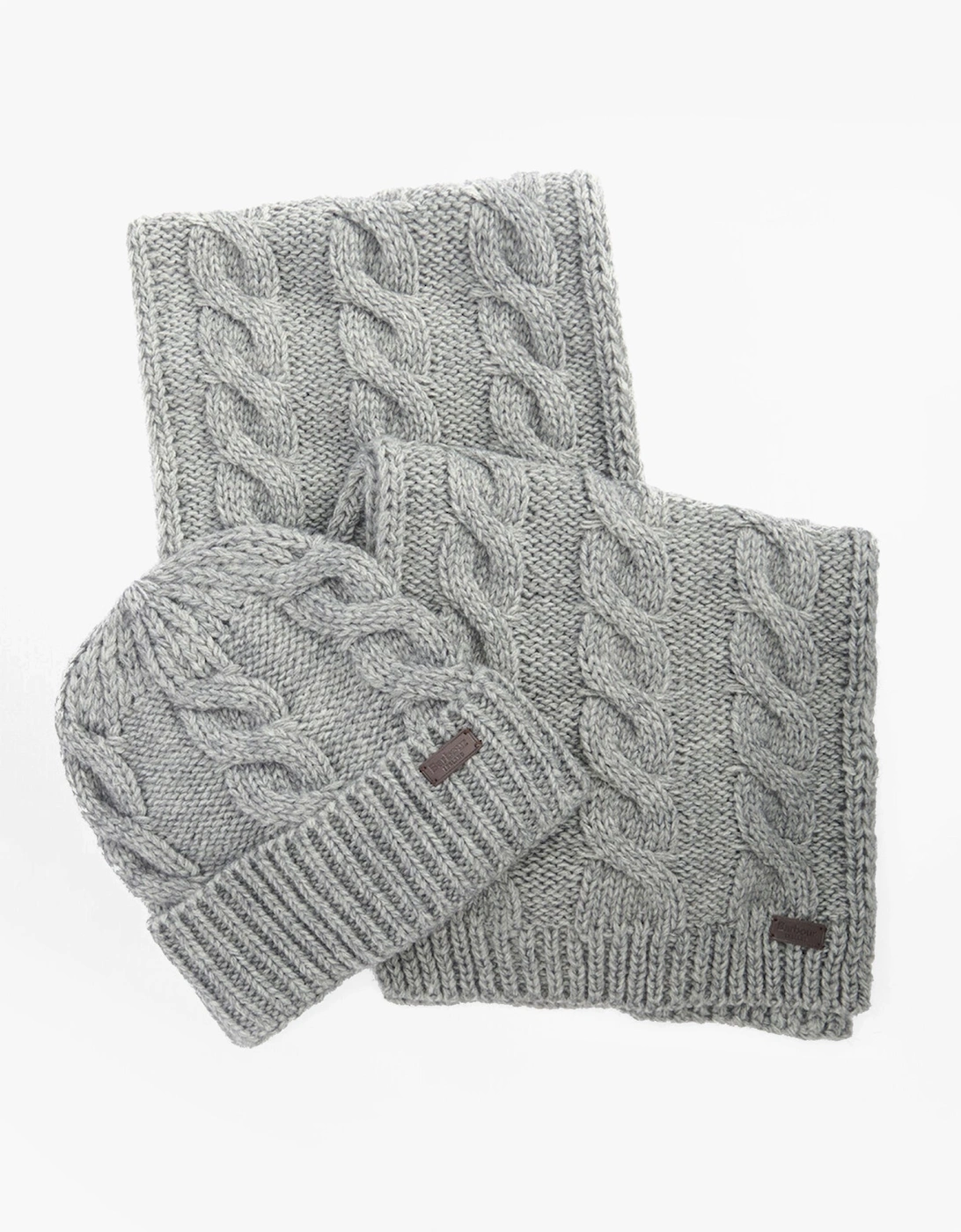 JESMOND BEANIE AND SCARF Gift Set Mens Mid Grey, 7 of 6
