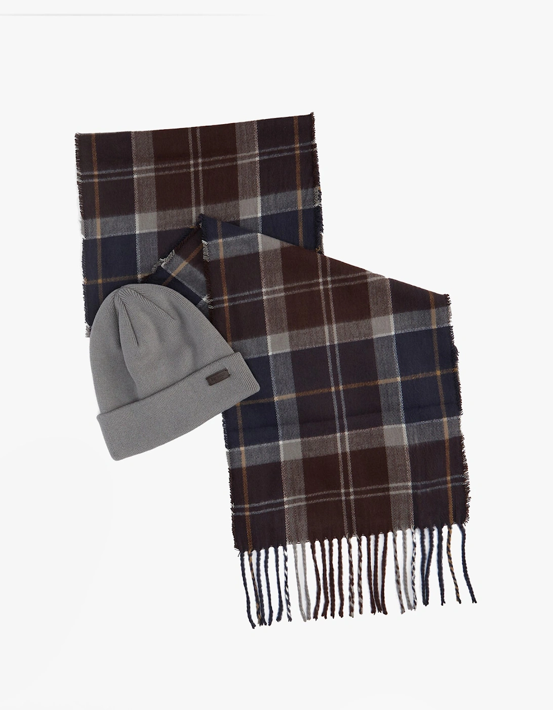 SWINTON BEANIE & GALINGALE SCARF Mens Gift Set Midnight Oak, 7 of 6