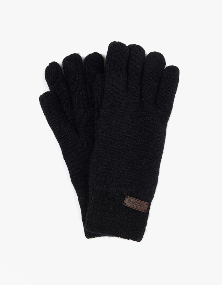 CARLTON Mens Wool Gloves Black