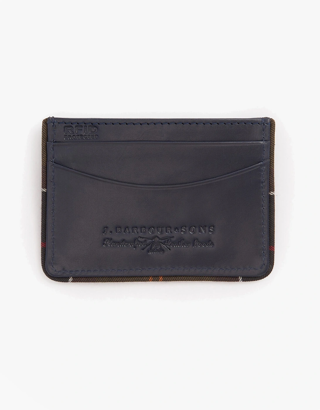 CHATTON LEATHER Mens Card Holder Navy/Classic
