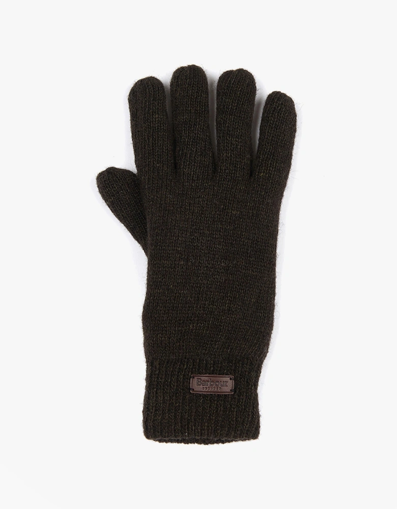 CARLTON Mens Wool Gloves Dark Green