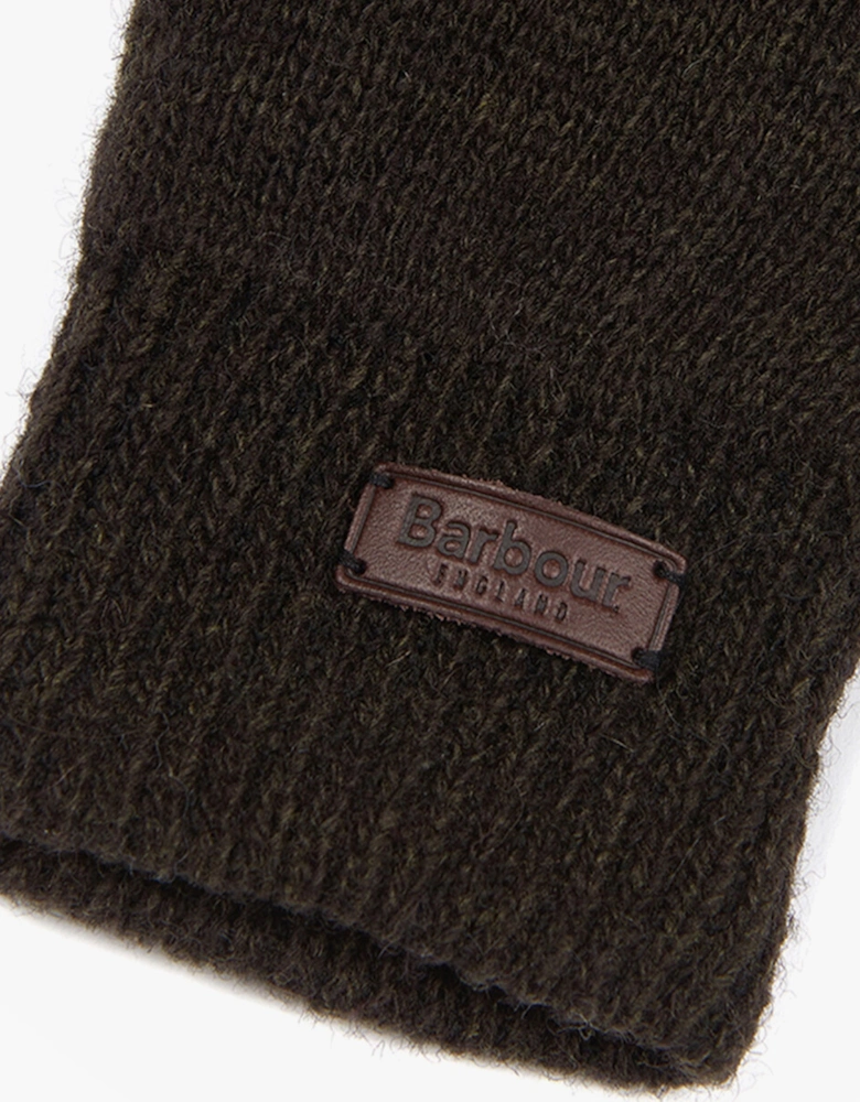 CARLTON Mens Wool Gloves Dark Green