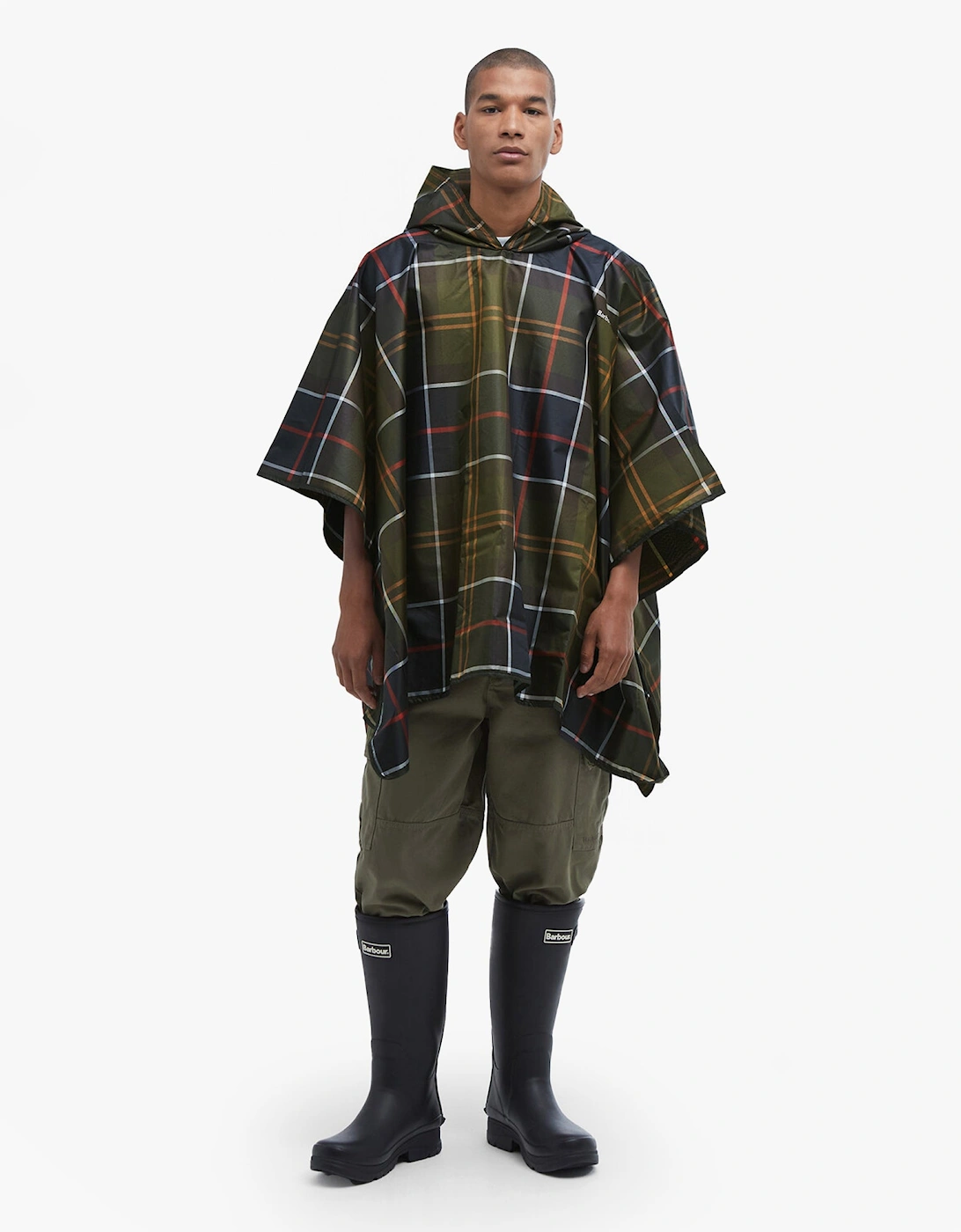 Mens TARTAN SHOWERPROOF PONCHO Classic Tartan