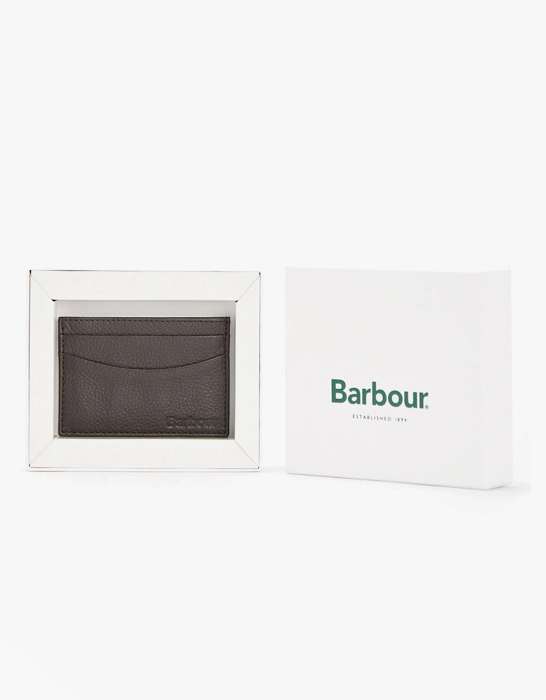 AMBLE LEATHER Mens Card Holder Dark Brown