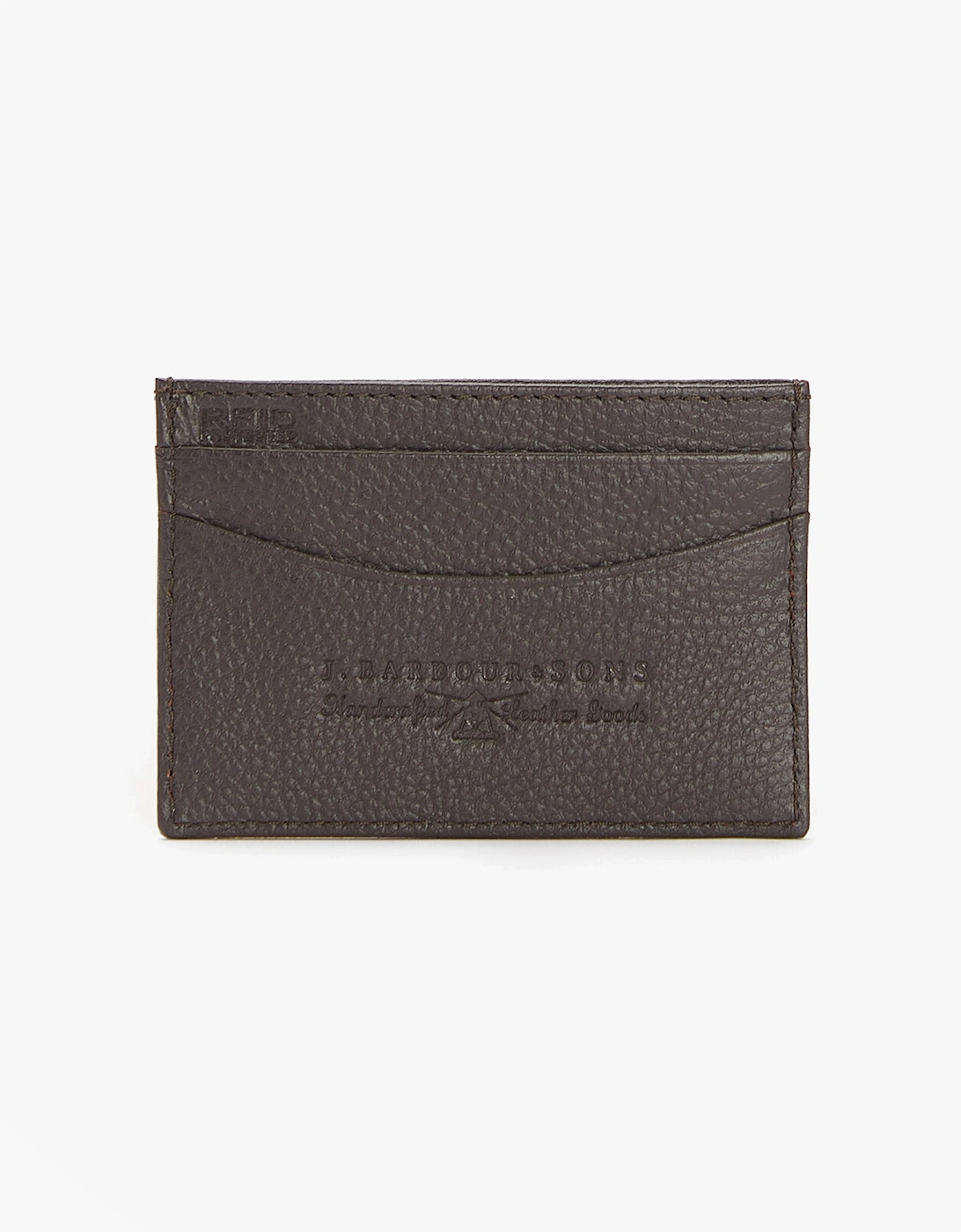AMBLE LEATHER Mens Card Holder Dark Brown