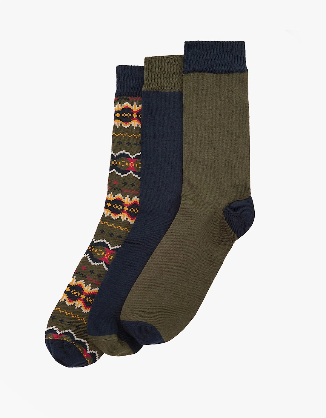 CASE FAIR ISLE SOCK Mens 3 Pack Gift Box Classic Tartan, 4 of 3