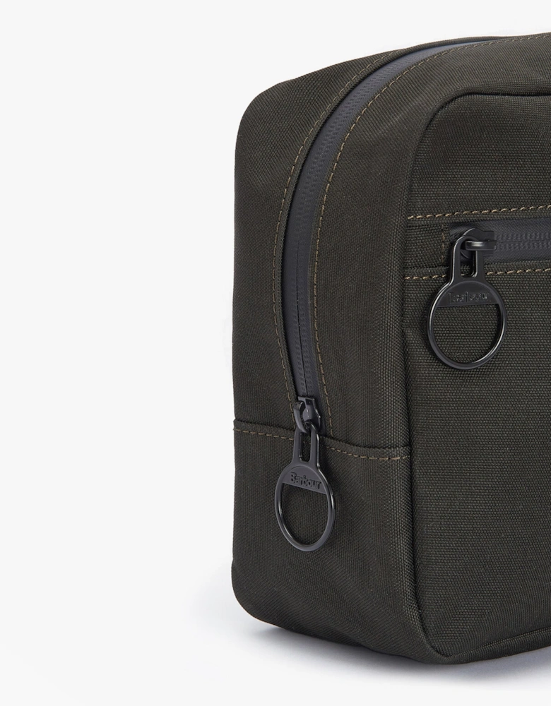 FIELD CANVAS HANGING Mens Washbag Olive/Black
