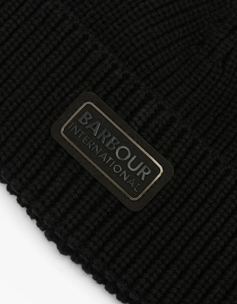 SWEEPER BEANIE AND SCARF Mens Gift Set Black