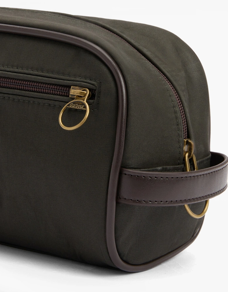 WAXED Mens Washbag Olive/Beacon