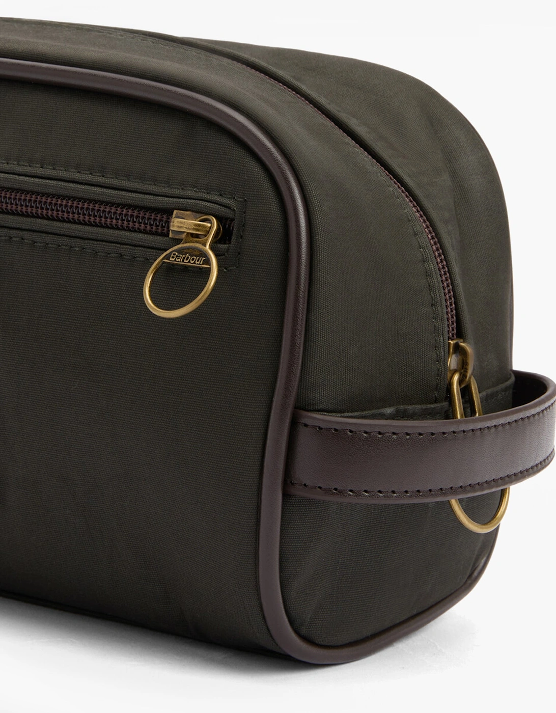 WAXED Mens Washbag Olive/Beacon