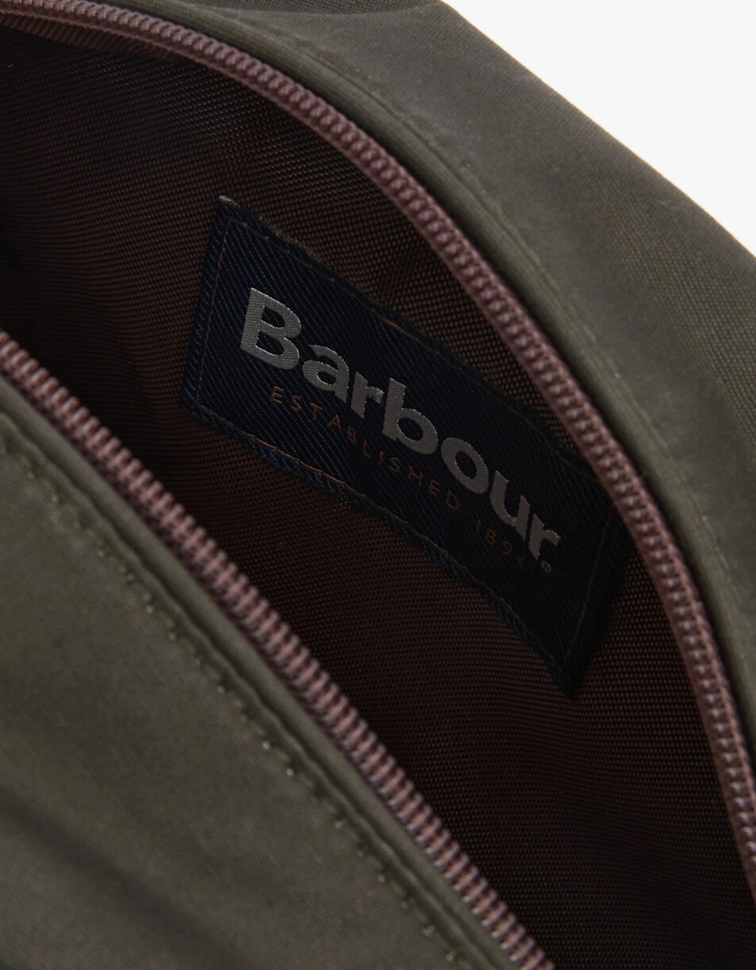 WAXED Mens Washbag Olive/Beacon