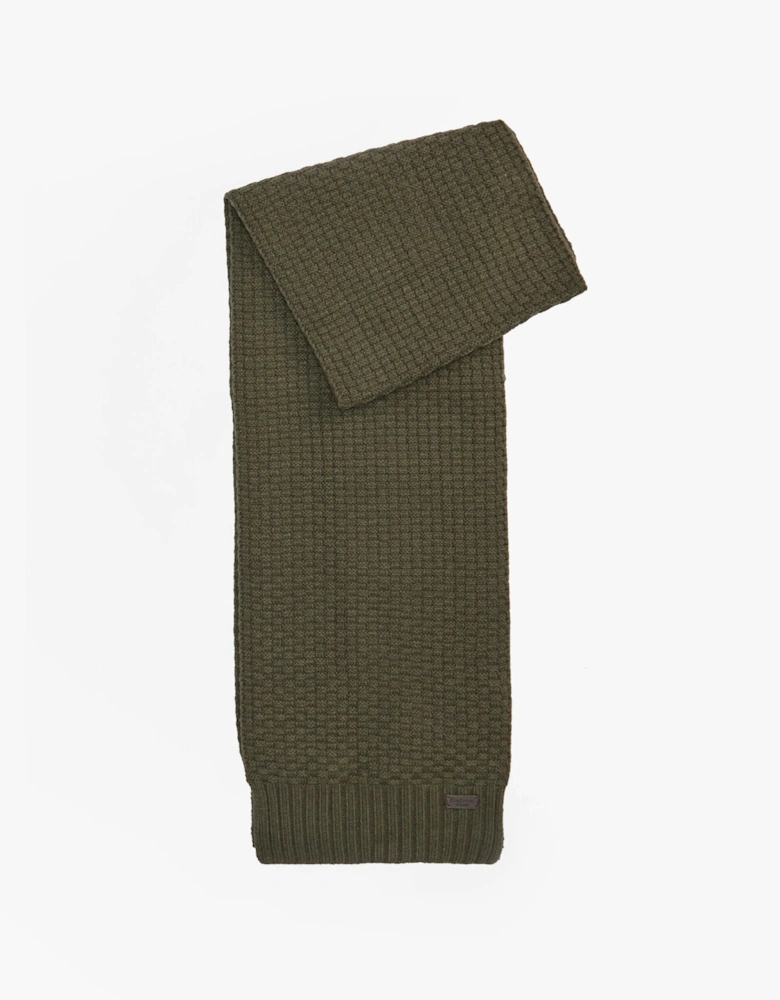 RAMSIDE BEANIE AND SCARF Mens Gift Set Dark Olive