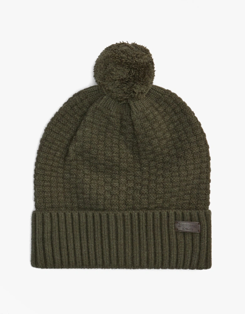 RAMSIDE BEANIE AND SCARF Mens Gift Set Dark Olive