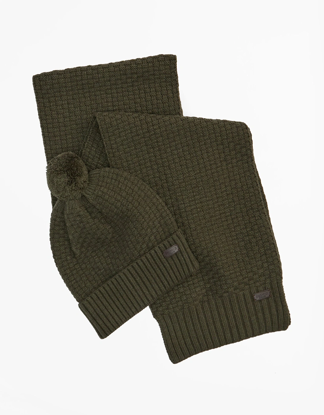 RAMSIDE BEANIE AND SCARF Mens Gift Set Dark Olive, 7 of 6