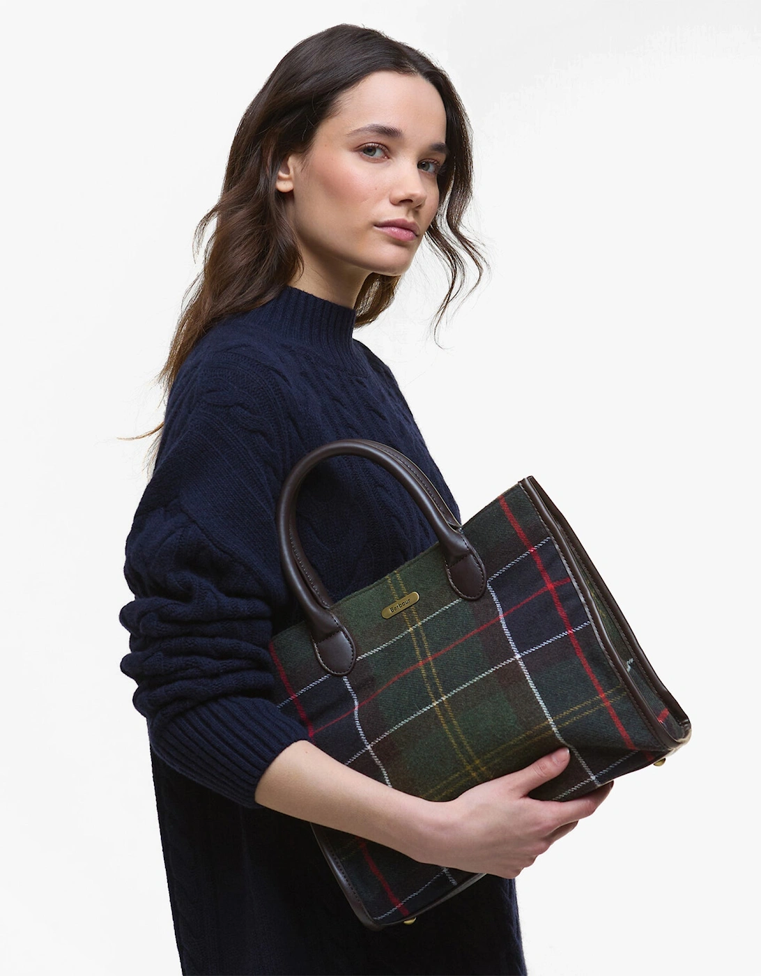 BARRHILL TARTAN Womens Tote Bag Classic Tartan