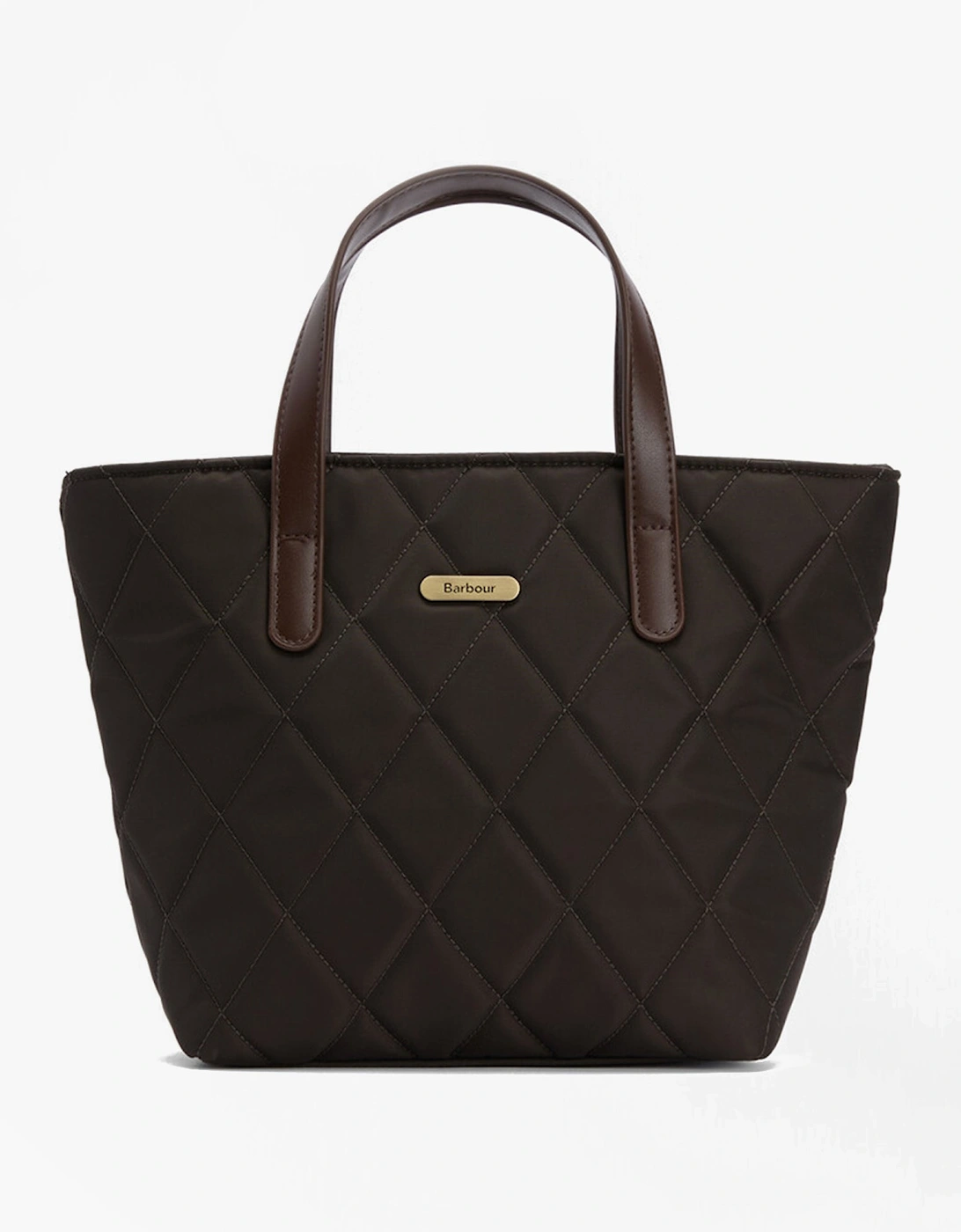 MINI QUILTED Womens Tote Bag Olive, 7 of 6