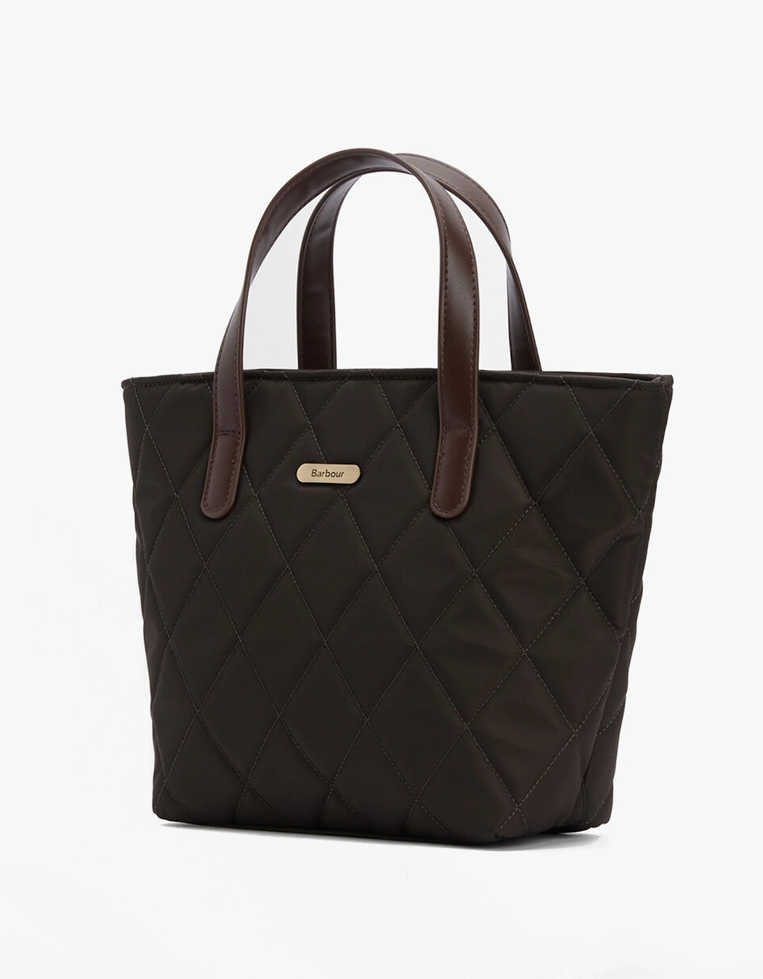 MINI QUILTED Womens Tote Bag Olive