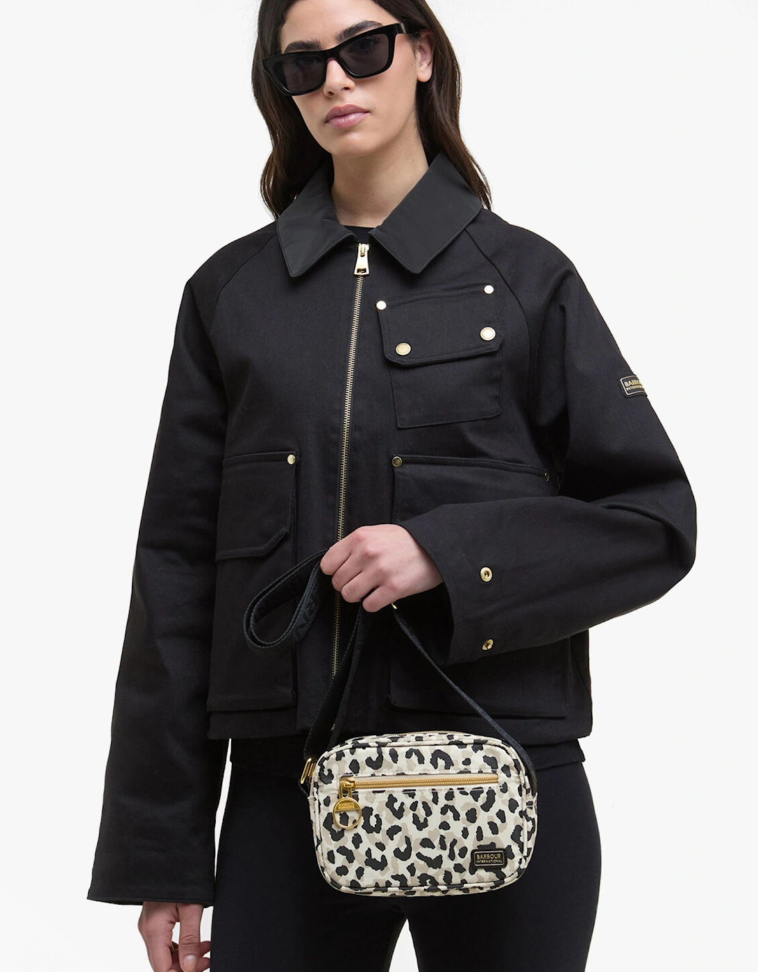 BOULEVARD MICRO Crossbody Bag Womens Jasmine Leopard