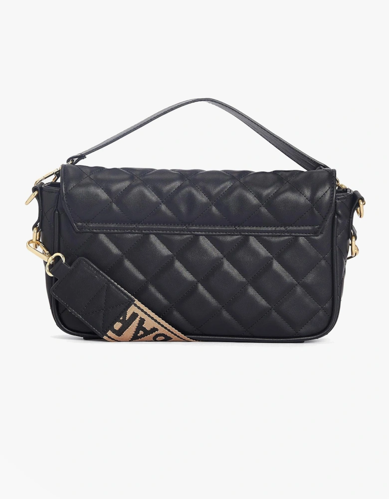 QUILTED SOHO Womens Crossbody Bag Black