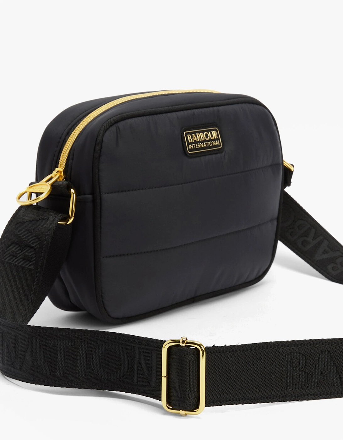 MONACO QUILT Womens Crossbody Bag Black