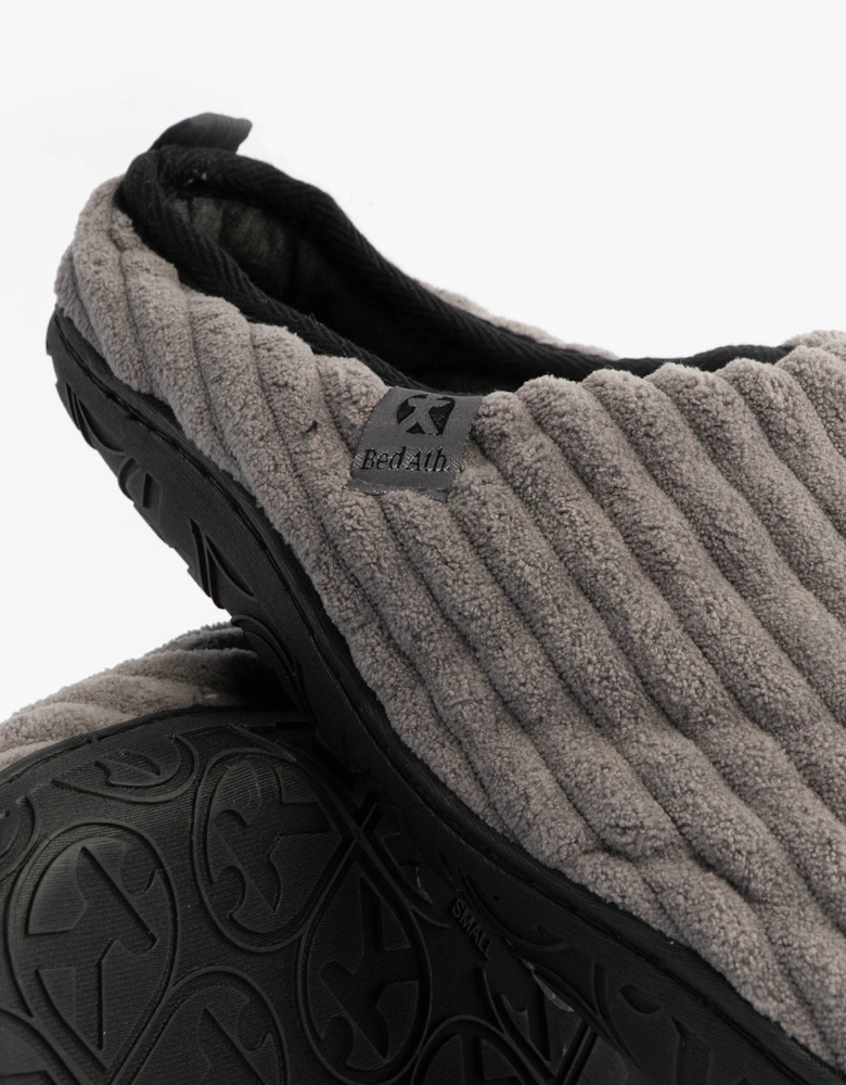 JAMIE Mens Mule Slippers Grey