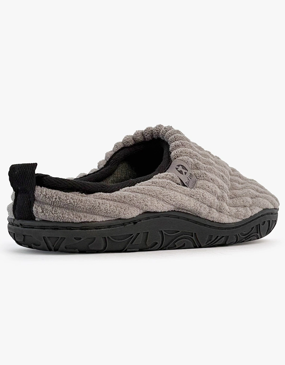 JAMIE Mens Mule Slippers Grey