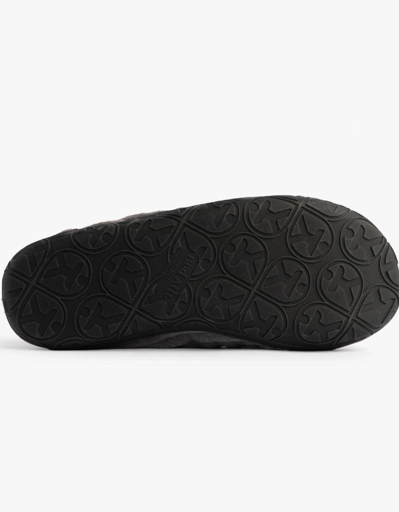 JAMIE Mens Mule Slippers Grey