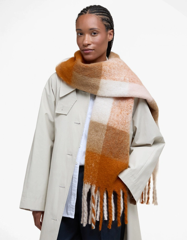 MARIE Womens Winter Mustard Check