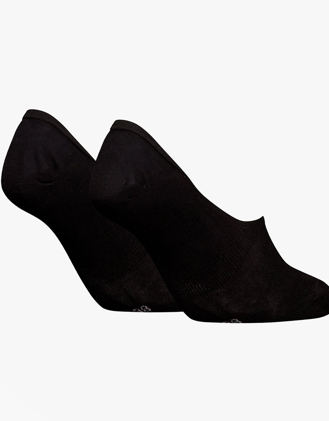 2 Pack Footie Mid Cut Womens Socks Black