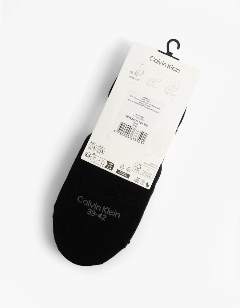3 Pack Footie Womens Socks Black