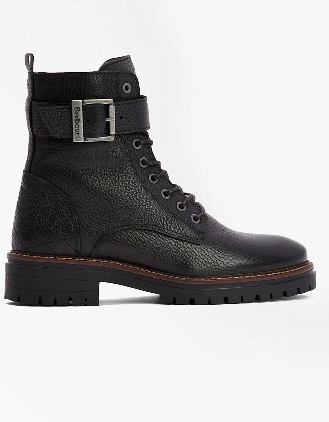 HEIDI Womens Lace Up Boots Black, 6 of 5