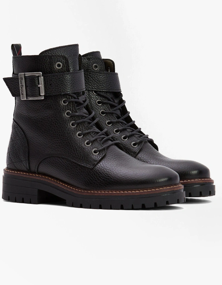 HEIDI Womens Lace Up Boots Black
