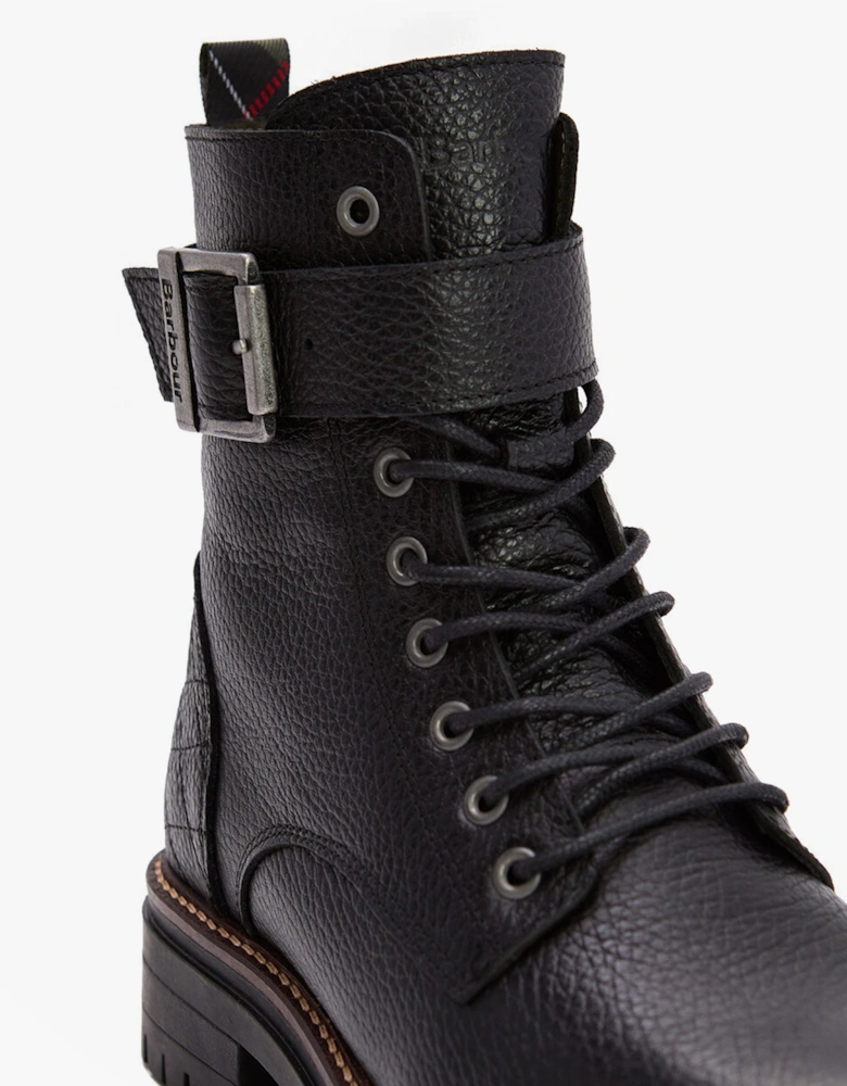 HEIDI Womens Lace Up Boots Black
