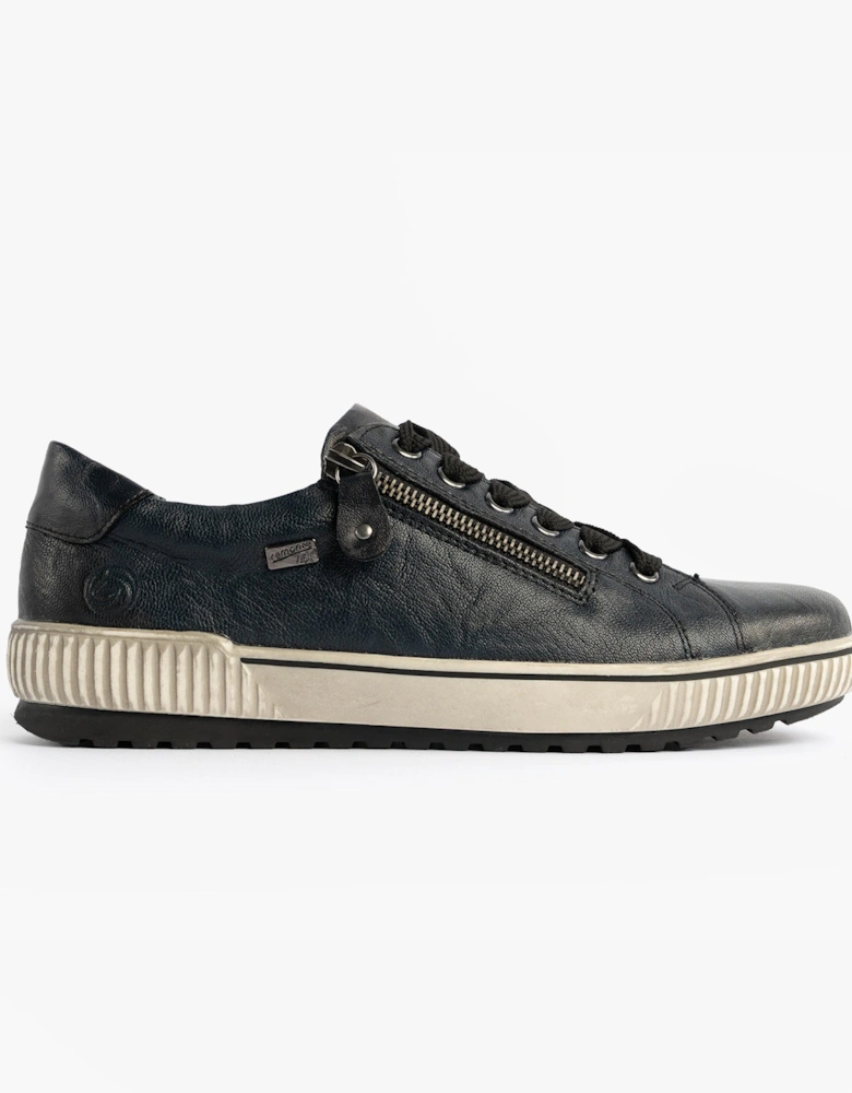 D0700-15 Womens Leather Causal Shoes Blue
