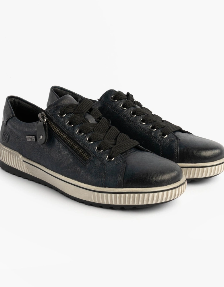 D0700-15 Womens Leather Causal Shoes Blue