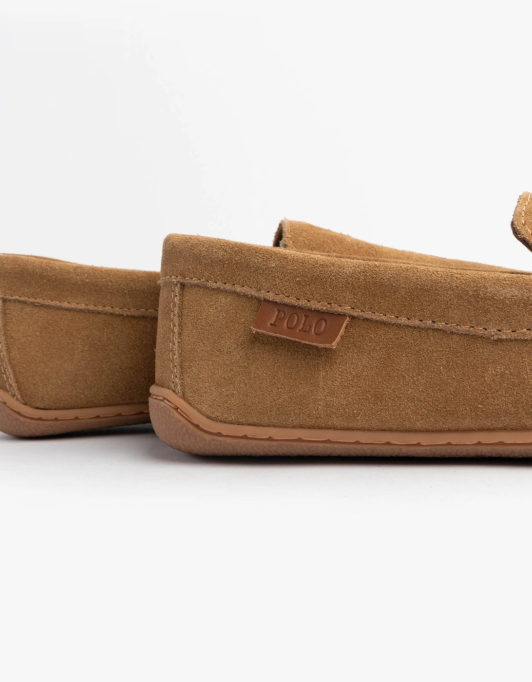BRENAN Logo Mens Dress Suede Slippers Snff Suede/Navy