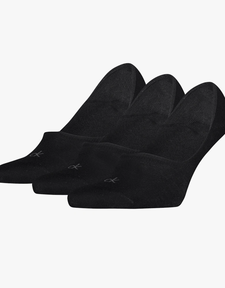 3 Pack Footie Mens Socks Black