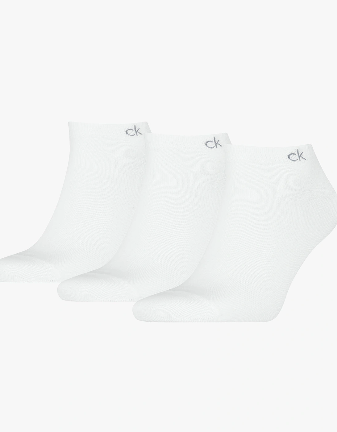 3 Pack Sneaker Mens Socks White, 3 of 2