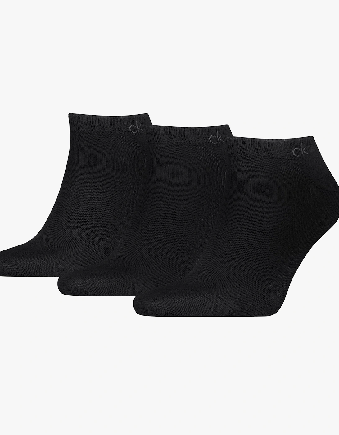 3 Pack Sneaker Mens Socks Black, 3 of 2