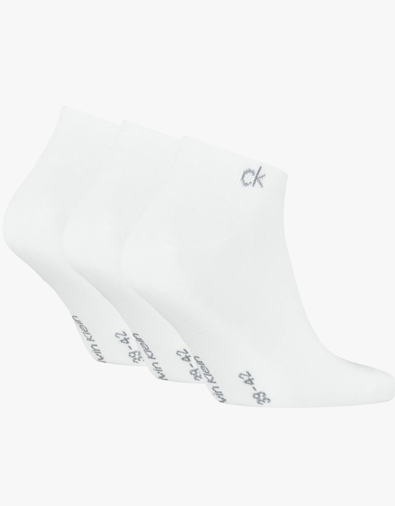 3 Pack Sneaker Mens Socks White