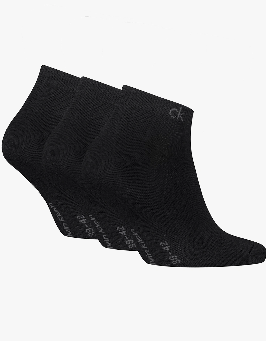 3 Pack Sneaker Mens Socks Black