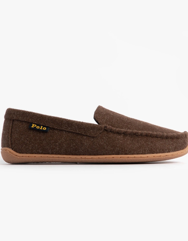 BRENAN WOOL Mens Dress Shoe Slippers Brown/Cream