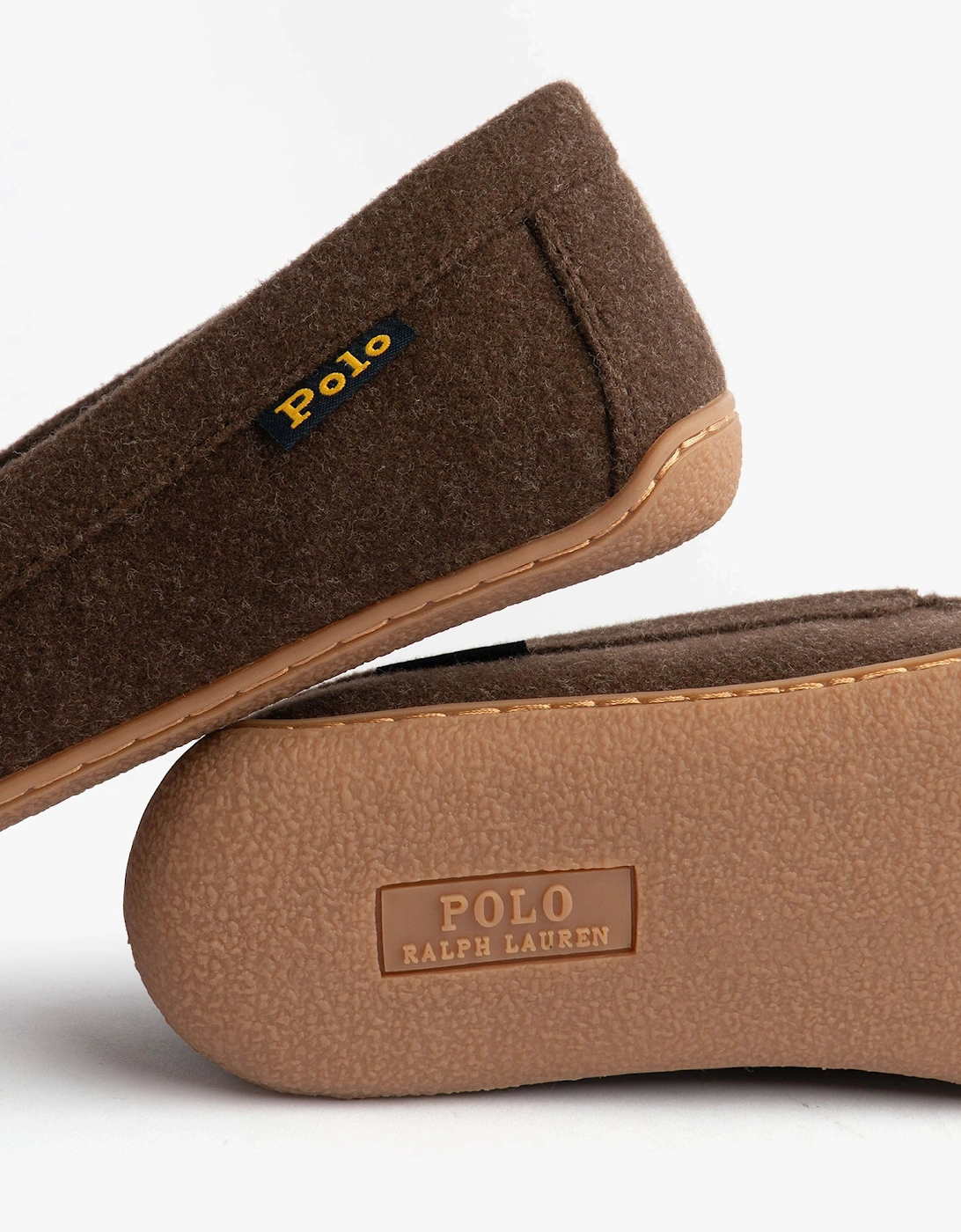 BRENAN WOOL Mens Dress Shoe Slippers Brown/Cream